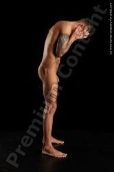 Nude Man White Sitting poses - simple Athletic Short Brown Sitting poses - ALL Standard Photoshoot Realistic